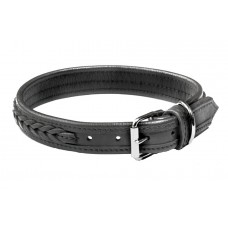 Ошейник, кожа с косичкой