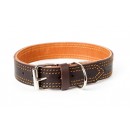 Ошейник, кожа, коричневый
