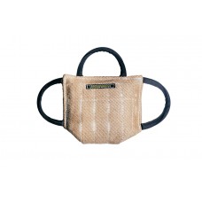 Подушка плоская с тремя ручками, джут